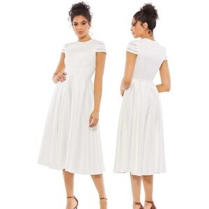 ‼️1‎ day sale‼️
 MAC DUGGAL 55699 white DRESS